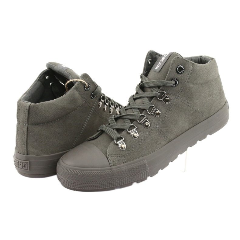 Šedé tenisky Big Star 174176 šedá 4