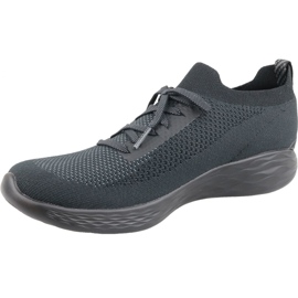 Skechers You Shine Trainers W 14957-BKGY šedá 1