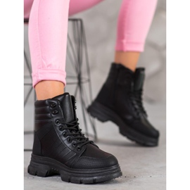 SHELOVET Černé módní boty černá 1