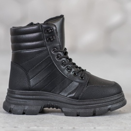 SHELOVET Černé módní boty černá 2