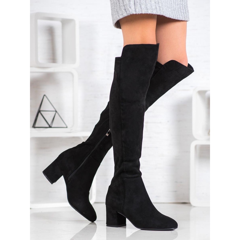 SHELOVET Boty Na Sloupu černá 1