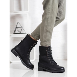 SHELOVET Turistické boty se zatahovací stopkou černá 2