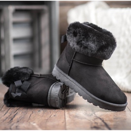 SHELOVET Mukluki s kožešinou černý 1