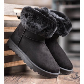 SHELOVET Mukluki s kožešinou černý 2