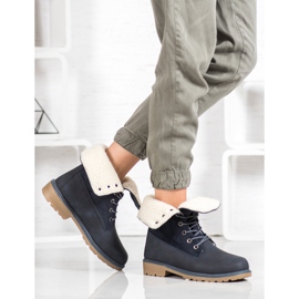 Super Me Šněrovací boty modrý 1