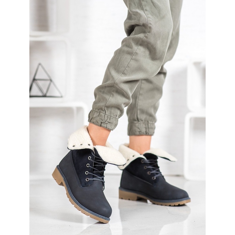 Super Me Šněrovací boty modrý 2