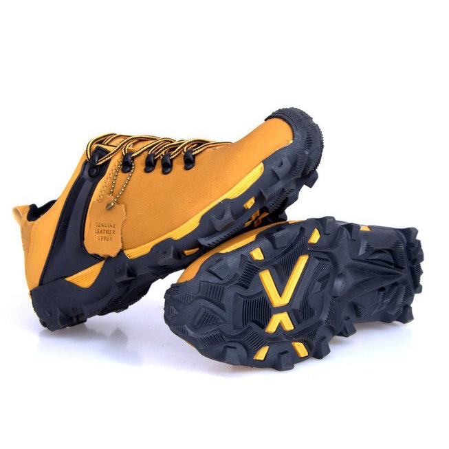 Trekové boty Kožené Nat 399 Camel hnědý 2 Trekové boty Kožené Nat 399 Camel hnědý 2