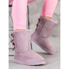 Kayla Pohodlné Mukluki fialový 2