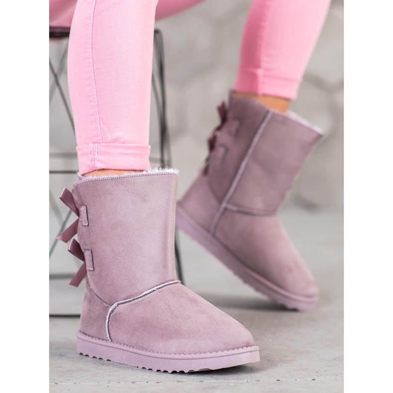 Kayla Pohodlné Mukluki fialový 2 Kayla Pohodlné Mukluki fialový 2