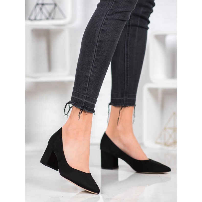 SDS Neformální černé lodičky černá žlutá 1