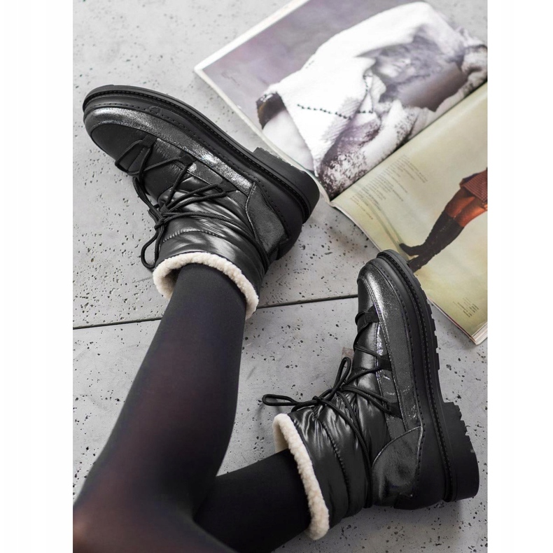 Vices Textilní sněhové boty černá 2