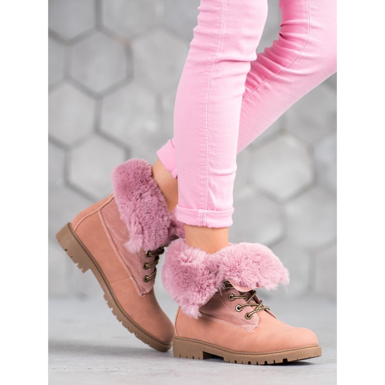 Vices Růžoví lovci s srolovanou stopkou růžový 1