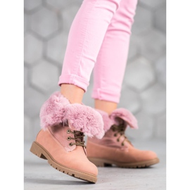 Vices Růžoví lovci s srolovanou stopkou růžový 2