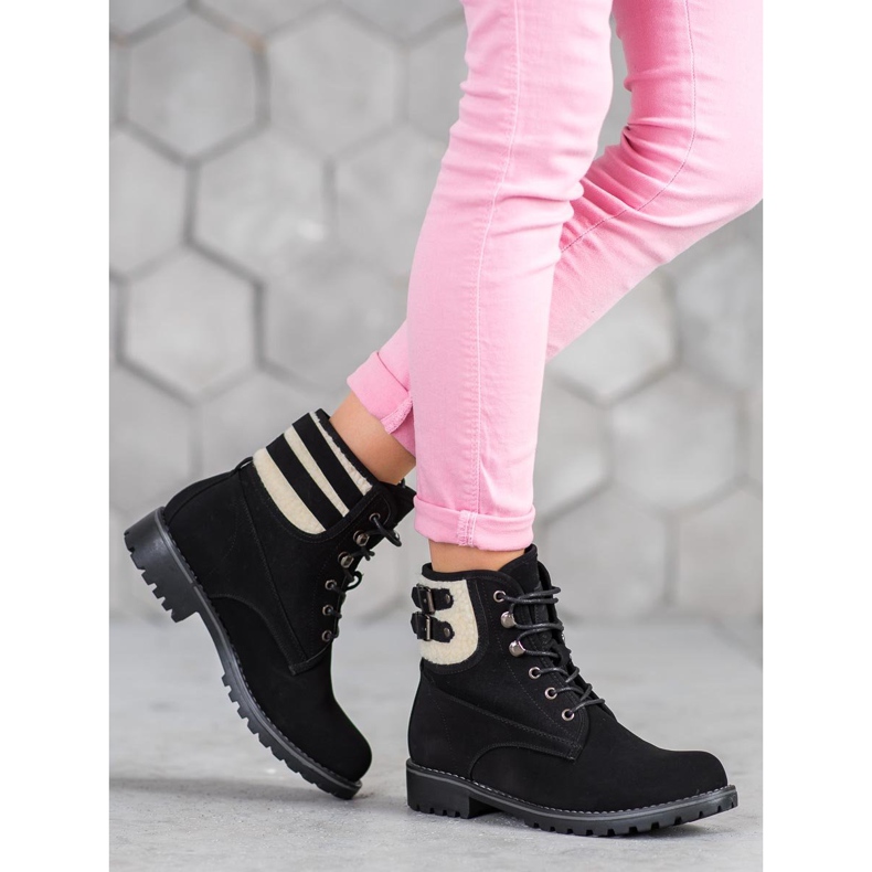 SDS Textilní lapače s ovčí kůží černá 1