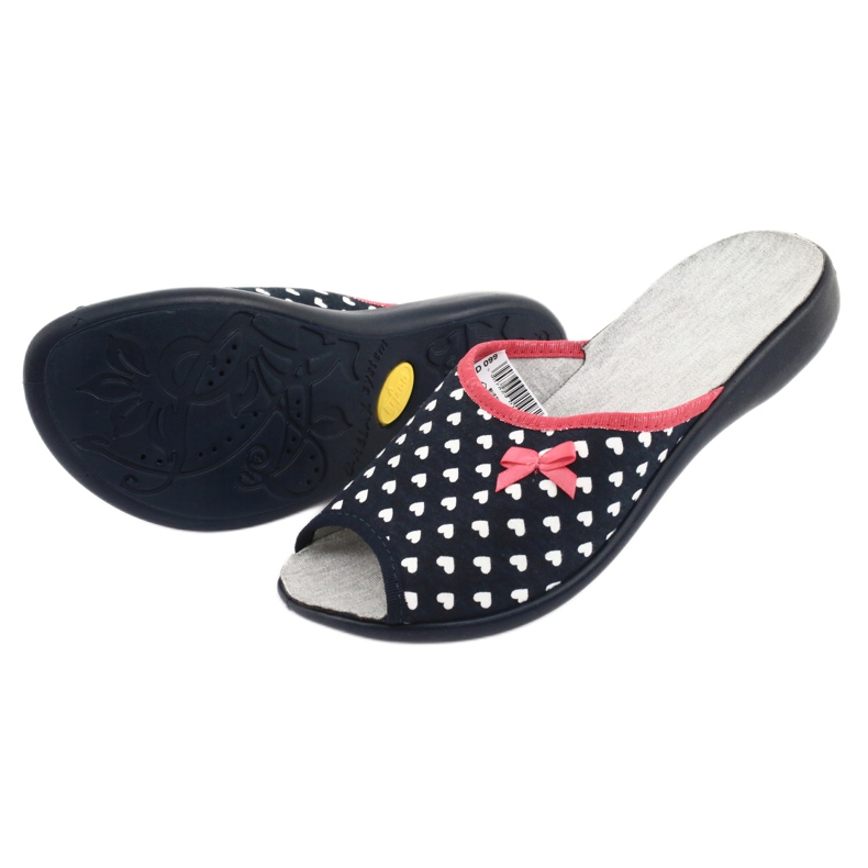 Dámské boty Befado srdce pu 254D099 bílý červené námořnická modrá 4