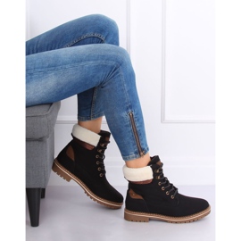 Černé kozačky 185-PA černé černá 1