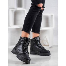 SHELOVET Teplé tenisky černá 2