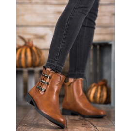 SHELOVET Elegantní boty Chelsea hnědý 1