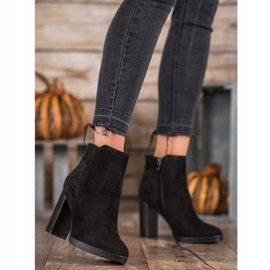 Super Me Módní kozačky na vysokém podpatku černá 1 Super Me Módní kozačky na vysokém podpatku černá 1