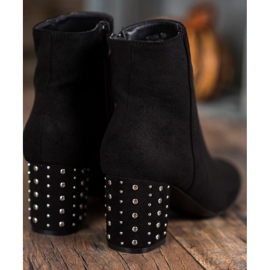 Nio Nio Klasické kozačky s tryskami černý 2