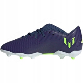 Kopačky Adidas Nemeziz Messi 19.3 Fg Jr EF1814 žlutá fialová 2