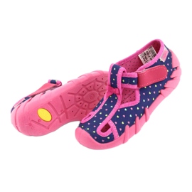 Dětská obuv Befado 190P092 námořnická modrá růžový 5