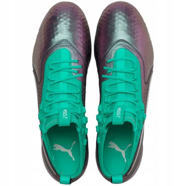 Kopačky Puma One 1 Il Lth Fg Ag M 104925 01 červený zelený 1