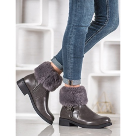 SHELOVET Pracovníci s kožešinou šedá 1