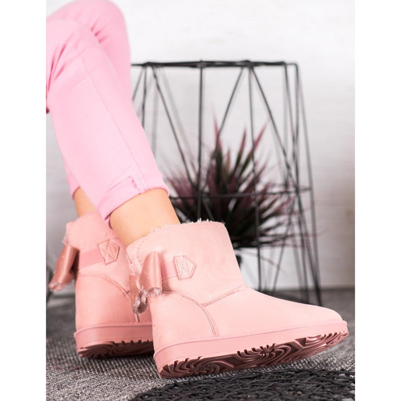 SHELOVET Prášek Mukluki S Mašlí růžový 2