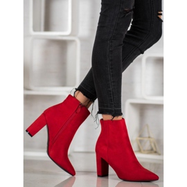 Super Me Sexy kozačky na vysokém podpatku červené 2 Super Me Sexy kozačky na vysokém podpatku červené 2