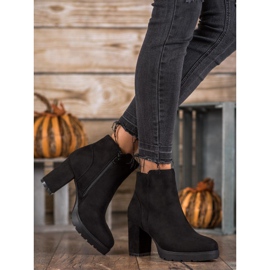 Super Mode Módní kozačky na sloupek černá 1