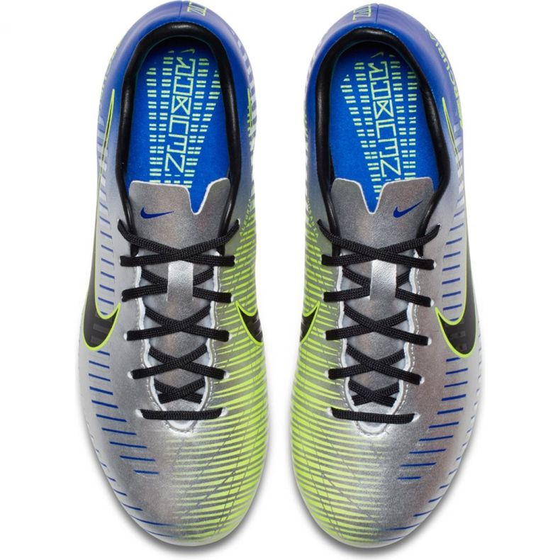 Kopačky Nike Mercurial Victory 6 Neymar Fg Jr 921488-407 šedá stříbro 1