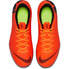 Kopačky Nike Mercurial Vapor 12 Club Mg Jr AH7350-810 oranžový oranžový 1