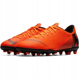 Kopačky Nike Mercurial Vapor 12 Club Mg Jr AH7350-810 oranžový oranžový 2
