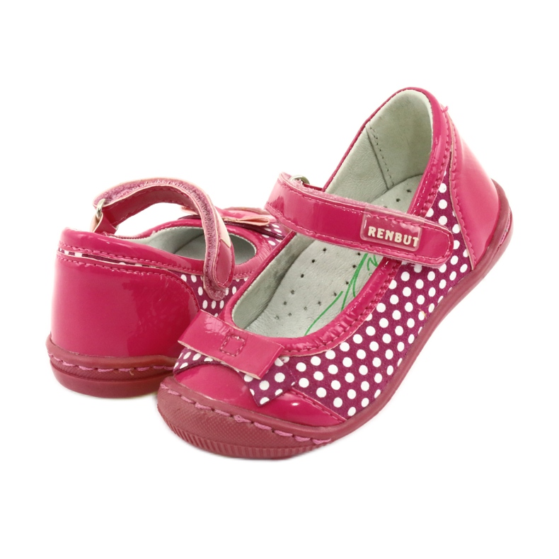 Dívčí baleríny Ren But 1405 růžové růžový bílý 4 Dívčí baleríny Ren But 1405 růžové růžový bílý 4