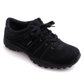 Turistické boty Leather Nat 6144 Black černý 1