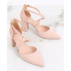 Lodičky na béžovém sloupku LE069P Béžové béžový 2