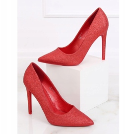 Červené třpytivé kolíky NF-58P Červené 1