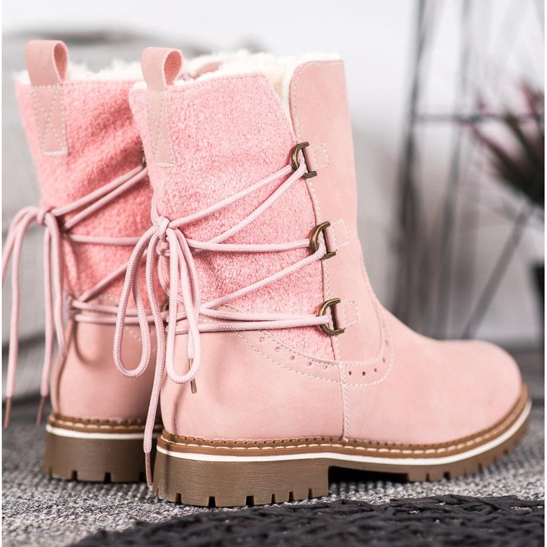 SDS Módní dělníci s vazbou růžový 1