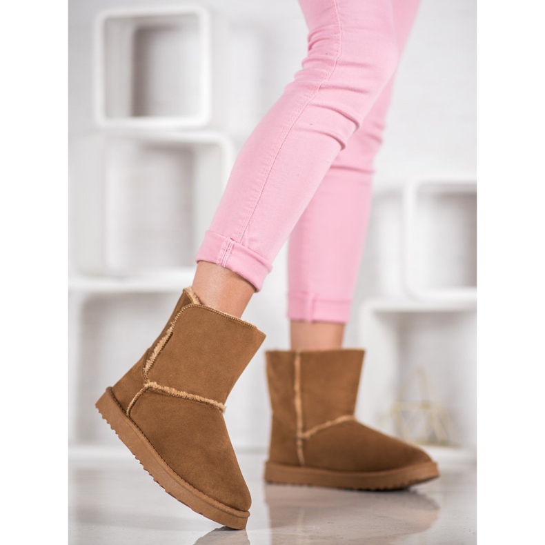 Lucky Shoes Velbloudí sněhové boty hnědý 2 Lucky Shoes Velbloudí sněhové boty hnědý 2