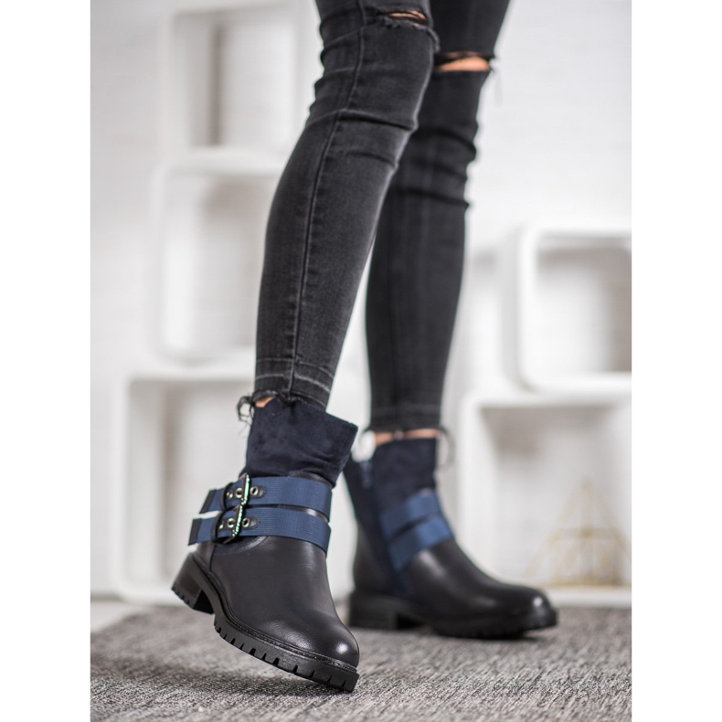 Erynn Pracovníci se sponou námořnická modrá modrý 1