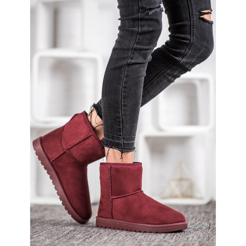 SHELOVET Klasický Mukluki červené 1