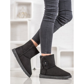 SHELOVET Mukluki S Květinou černá 1