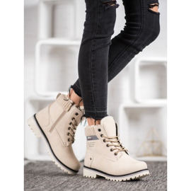 SHELOVET Trapery se zipem hnědý 1 SHELOVET Trapery se zipem hnědý 1