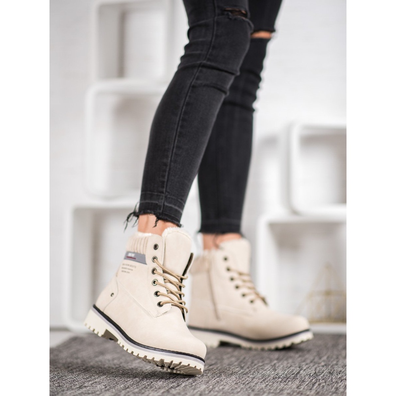 SHELOVET Trapery se zipem hnědý 2 SHELOVET Trapery se zipem hnědý 2