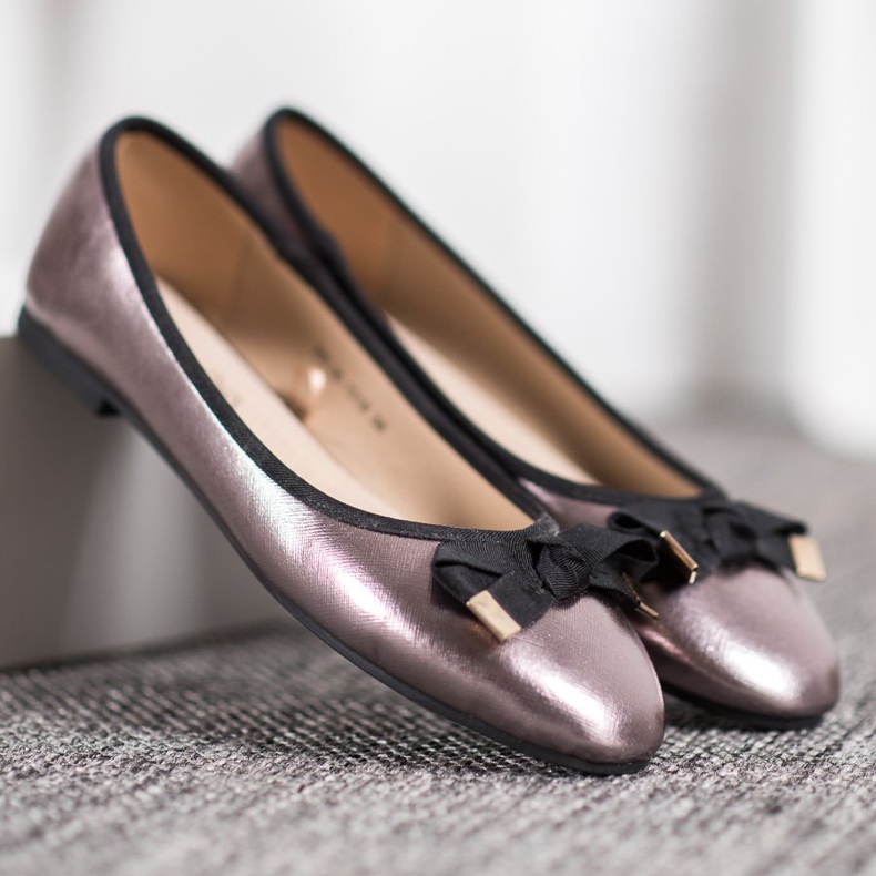 Evento Baletka s mašlí šedá 2