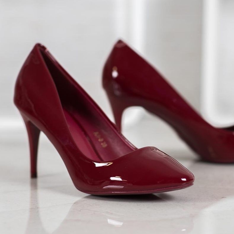 Comer Kaštanové lakované podpatky červené vícebarevný žlutá 2