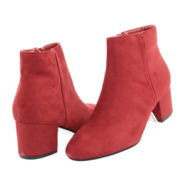 Červené boty na nízkém podpatku YQ216P Red červený 6