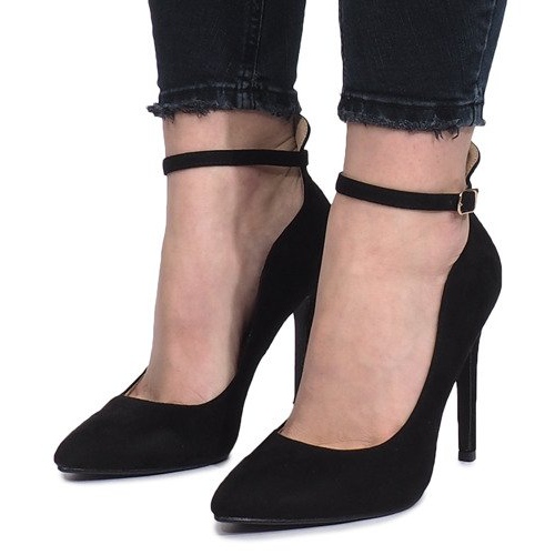 Černé lodičky na nebeské patě černá 2