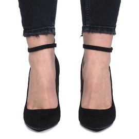 Černé lodičky na nebeské patě černý 1